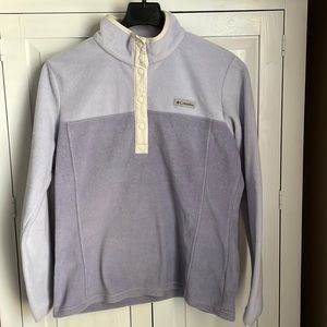 Columbia Benton Springs 1/2 Snap Sweater Purple Size Large